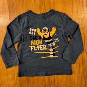 NEW 18-24 Months Toddler Boy The Children's Place Long Sleeve Dad Son T-Shirt